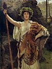 Bacchus Canvas Paintings - The Priestess of Bacchus